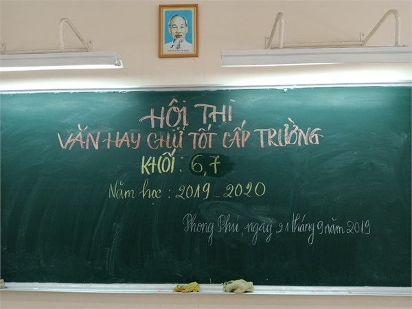 HỘI THI VĂN HAY CHỮ TỐT CẤP TRƯỜNG 2019-2020